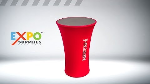 Round Bar Portable Counter Product video, setup & assembly instructions