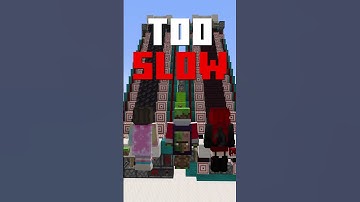 the fastest escalator in minecraft