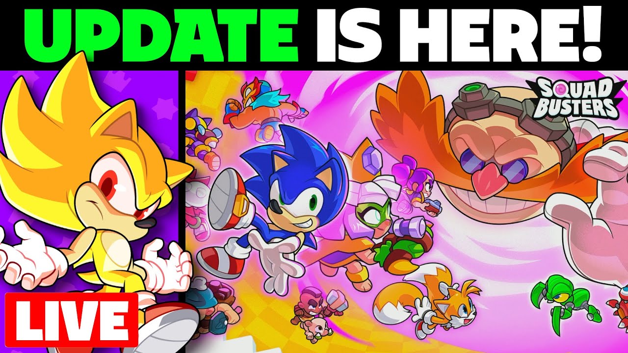 The Sonic Update is here! New Collab in Squad Busters - YouTube