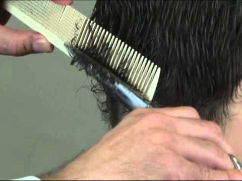 how to cut mens hair with shears