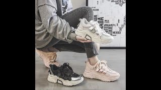 Giày Thể Thao Sneaker Nữ Dây Bản To Đế Độn Fashion Xiuxian Video Ảnh Thật S