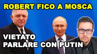ROBERT FICO DA PUTIN per parlare del GAS che Zelensky vuole bloccare