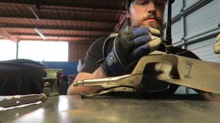 Steel panel patch repair weld training, another warped attempt. by Connor OnTheWeb 1,692 views 7 years ago 8 minutes, 39 seconds