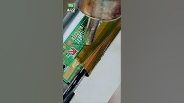 Pro SOLDERING Trick SAVES LCD TV Panel! (Flex COF Repair)