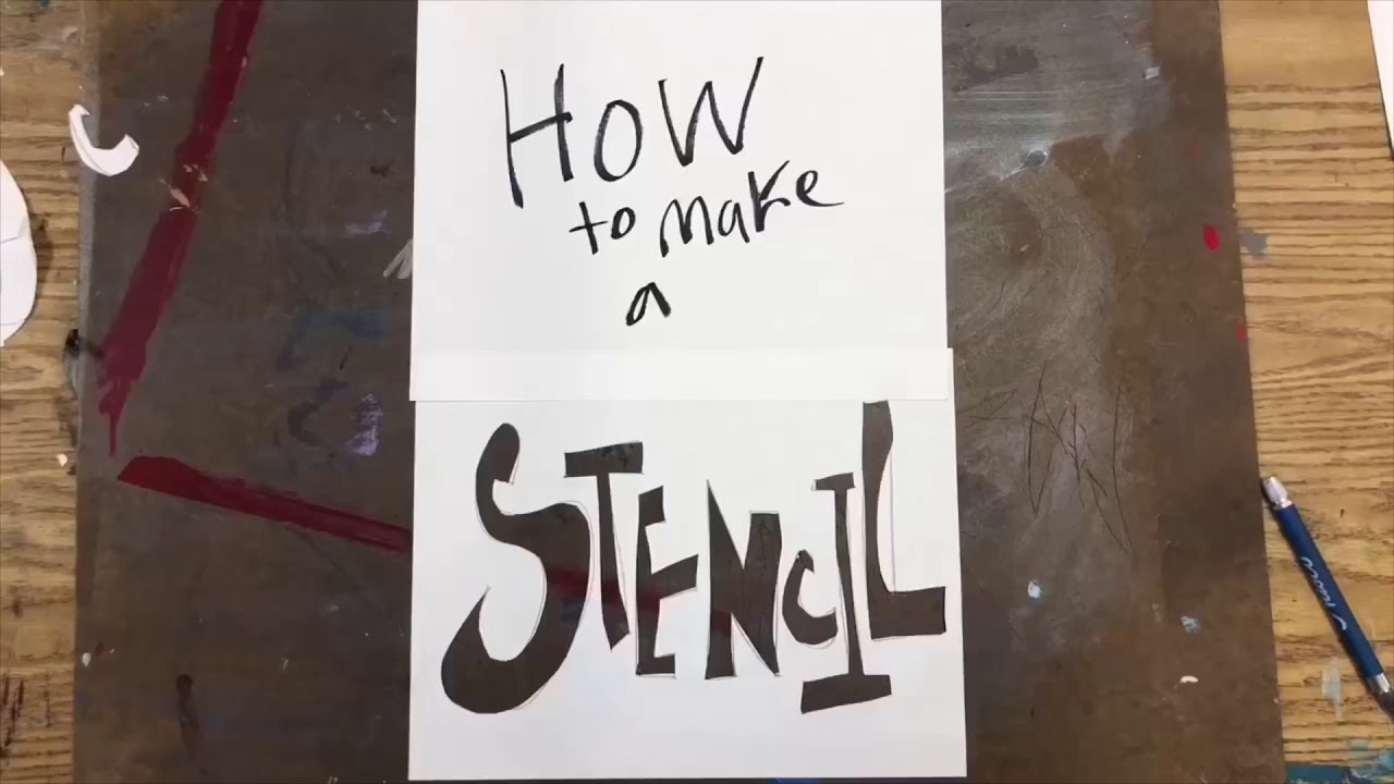 How to make a Spray Paint Stencil 