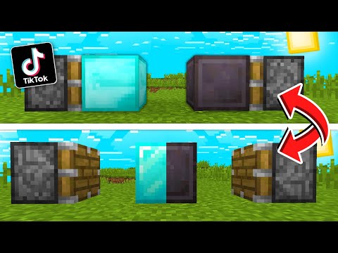 جربت اغرب خدع التيك توك في ماين كرافت بلوك دايموند نذرايت Tiktok