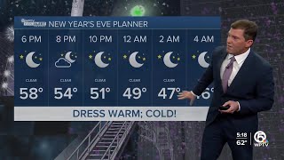 WPTV First Alert Weather Forecast for Evening of Wednesday, Dec. 31, 2025