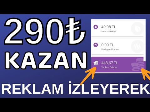 290₺ Kazanmak Reklam İzle Para Kazan 🤑 Ödeme Kanıtlı 💰 İnternetten Para Kazanma Yolları 2023