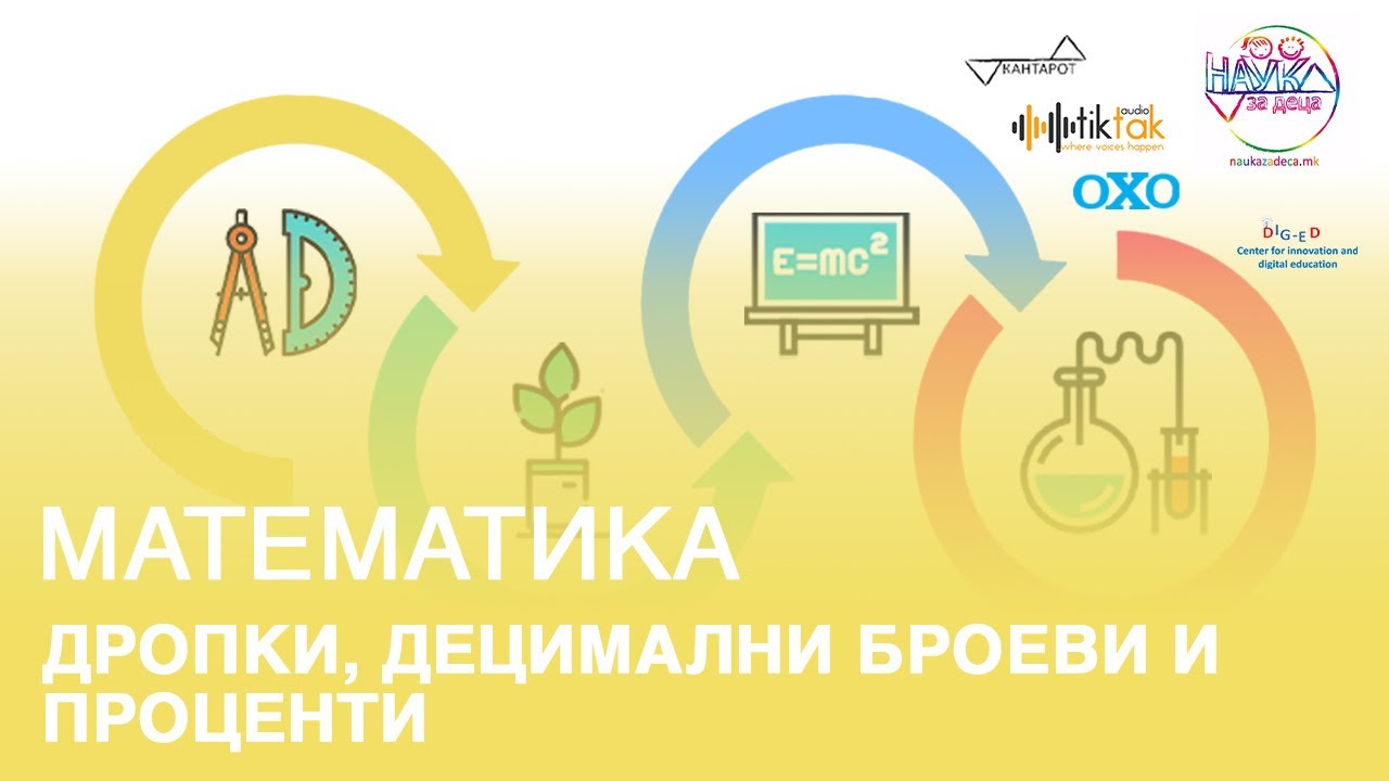 Дропки, децимални броеви и проценти | Математика | 8 одделение