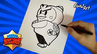 COMO DIBUJAR A MR. P DE BRAWL STARS | how to draw mr. p | dibujos de brawl stars