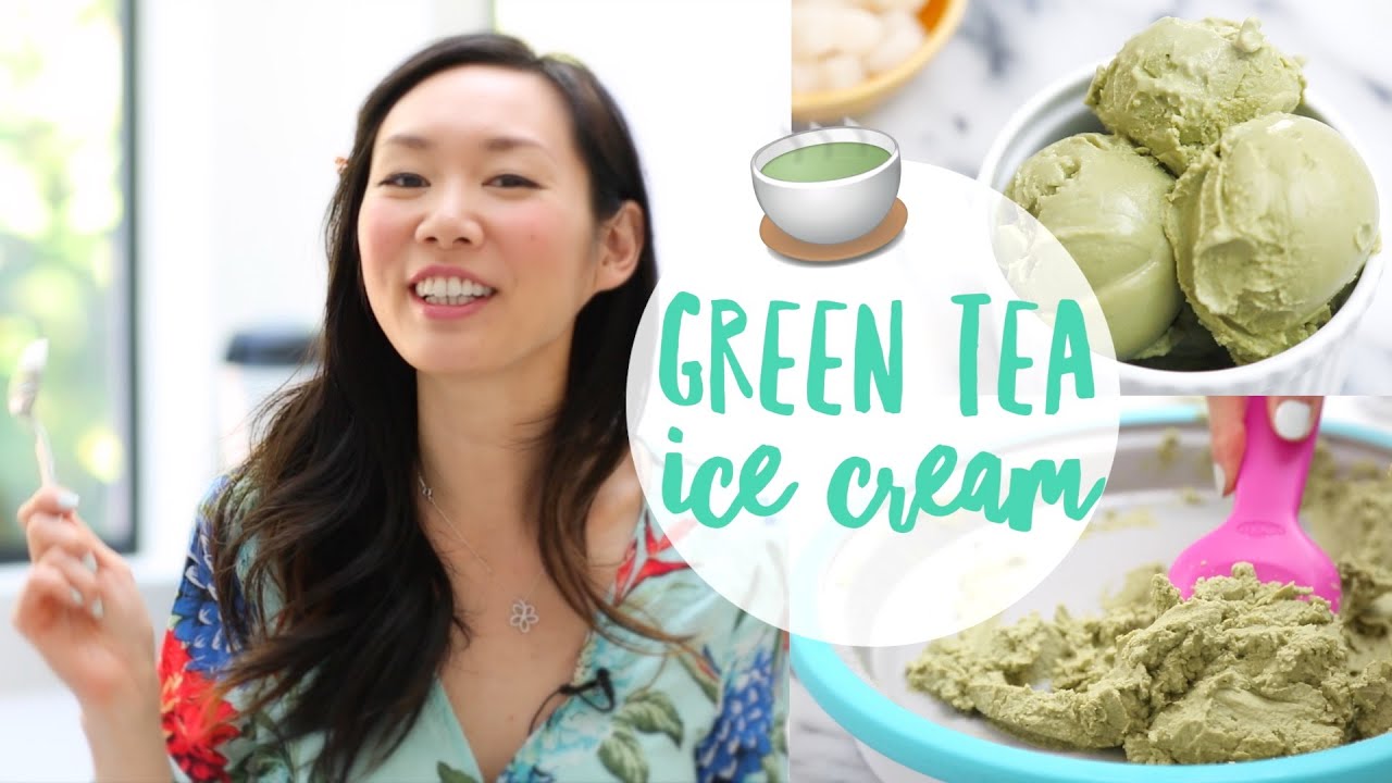 3 Ingredient ♥ Green Tea (Matcha) Ice Cream Recipe YouTube