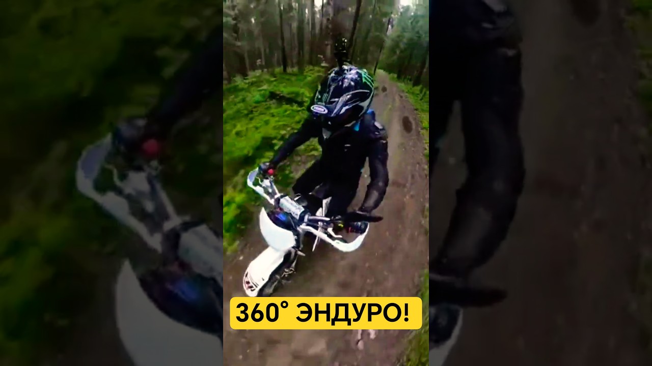 360° эндуро в диком лесу — будто в игре!