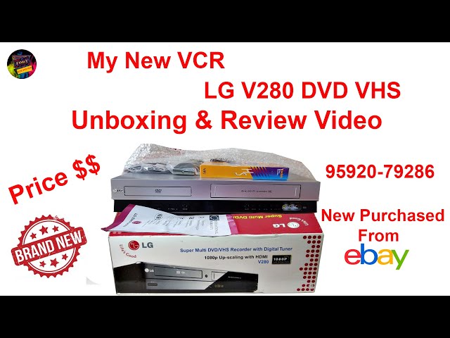 Combiné magnétoscope VHS lecteur DVD LG V280