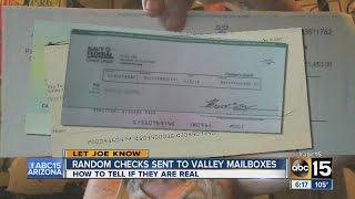 Scam alert: Fake checks being sent to Arizona residents