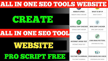 How To Create All In One Seo Tools Website !! All In One Tool Website Script For Blogger 2023