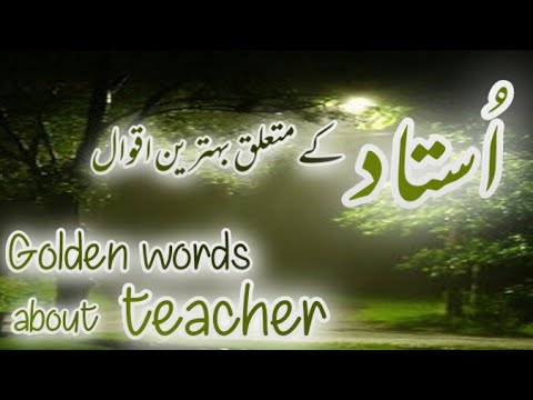 Golden Words about Teacher | Quotes about Teachers | Sayings of Wise People | Shameer Quotes