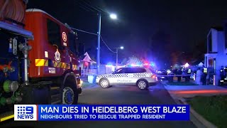 Deadly house fire at Wewak Parade, Heidelberg West - news coverage compilation