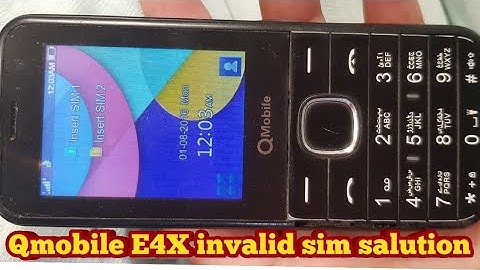 Qmobile E4X invalid sim salution/wasifullahkhalil offical