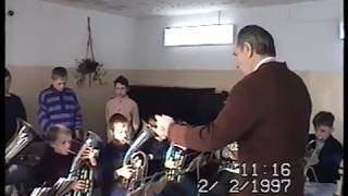Репетиция детского духового оркестра 1997 г