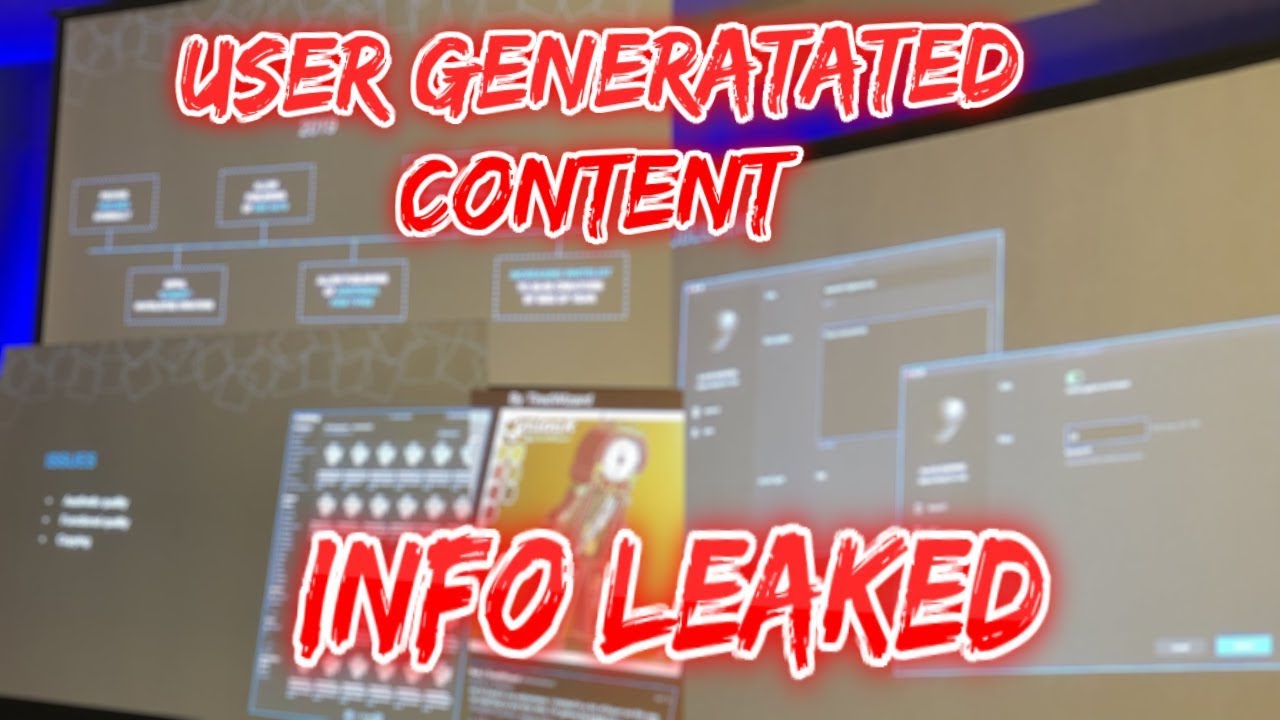All User Generated Content INFO LEAKED!