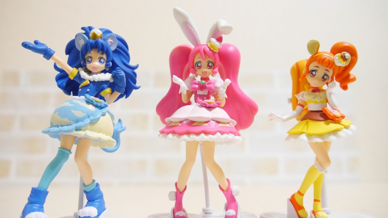 キラキラプリキュアアラモード キューティーフィギュア 予想以上にかわいい 全３種レビュー 玩具 おもちゃ Precure A La Mode Youtube