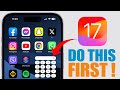 iOS 17 - First Things TO DO After Updating !