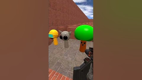 Sprunki And Nextbots Chasing in Maze #shorts