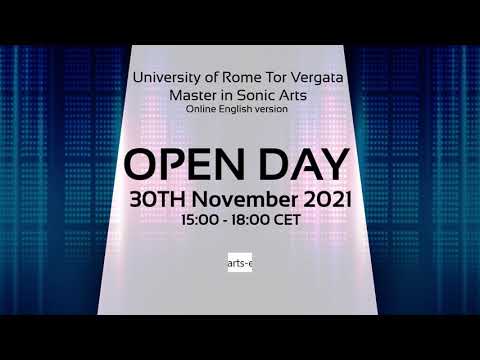 Open Day  Master in Sonic Arts (on line, english version)