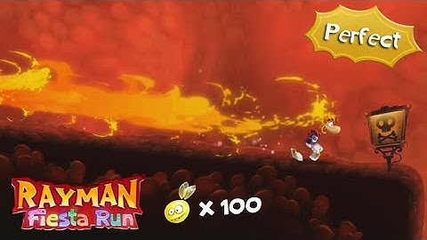 Rayman Fiesta Run, Level 32: Heartburn (Perfect / 100 Lums)