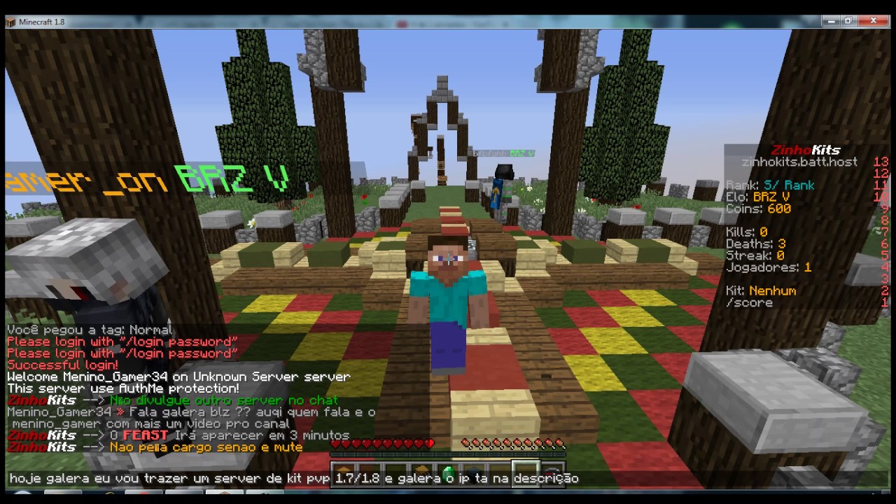 Minecraft servers with authme 1 10