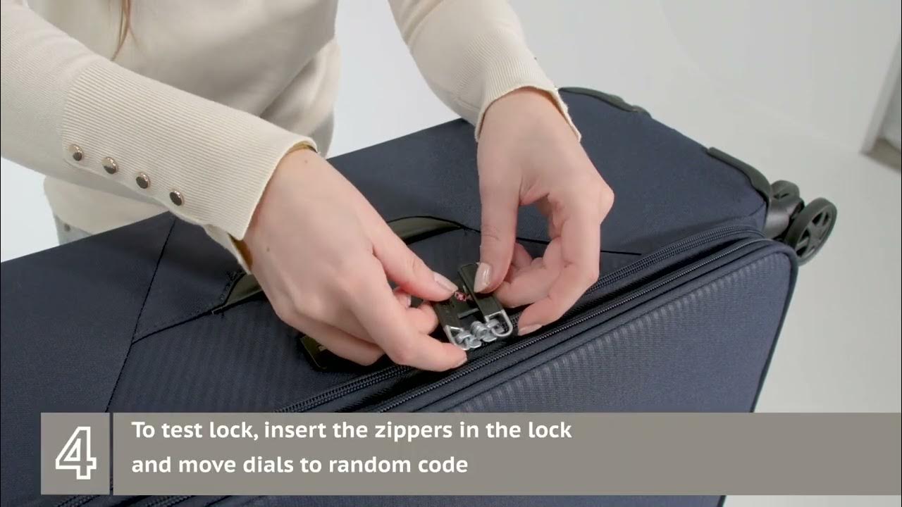 Samsonite TSA lockinstructions Litebeam collection YouTube