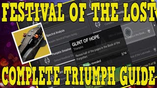 DESTINY 2 | COMPLETE FESTIVAL OF THE LOST TRIUMPH GUIDE HOW TO GET HEADLESS HORSEPOWER SPARROW