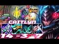 WILD RIFT CAITLYN ADC GAMEPLAY | 14 -3 -7 MVP | CAITLYN  BUILD RUNES