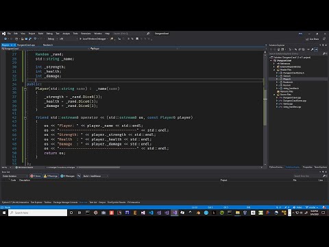 Ep 9 Random Number Generator and Player Class