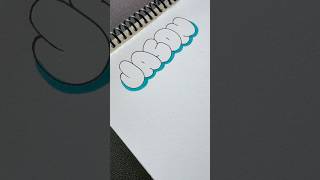 How to draw Jason in bubble letters!😍 #art #drawing #names #satisfyling #fyp