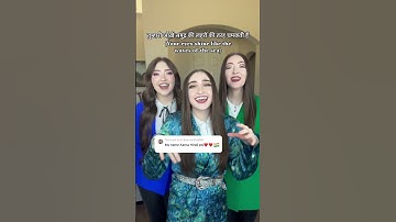 Thumbnail of Aarna Name Song In Hindi! 🇮🇳🇵🇰🇳🇵K3 Sisters #shorts #india #pakistan #nepal #hindi #viral #fyp