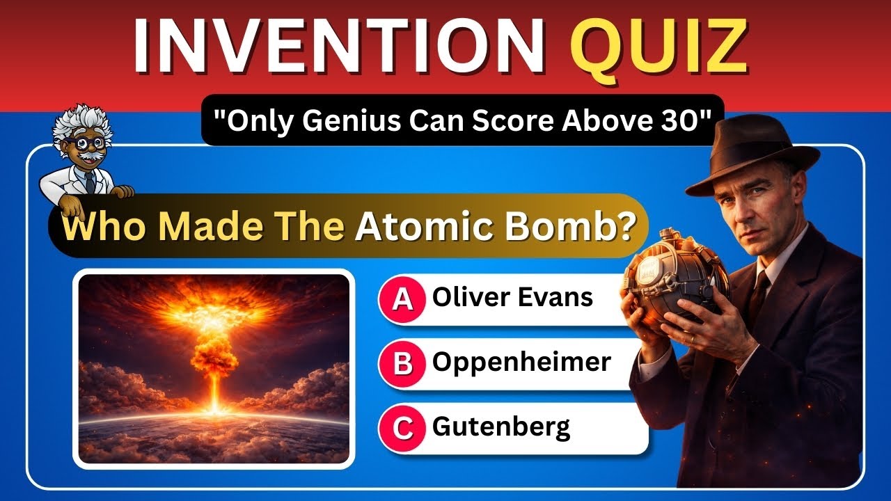 60 Inventions Quiz Challenge  | Brainbouncejr | Quiz game |
