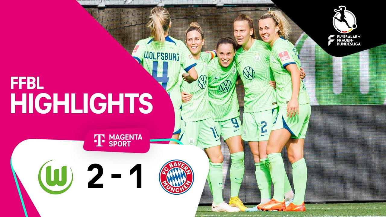 VfL Wolfsburg - FC Bayern München Highlights FLYERALARM Frauen-Bundesliga 22/23