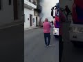 Incendio auto vittoria