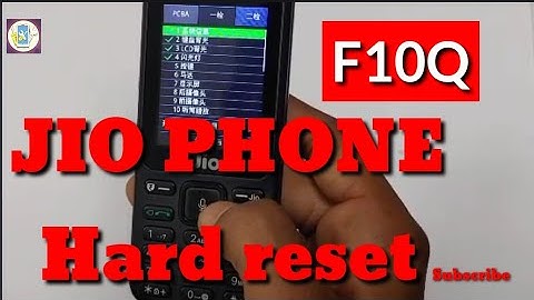 JIO PHONE (F10Q) Hard reset and remove phone lock 100%