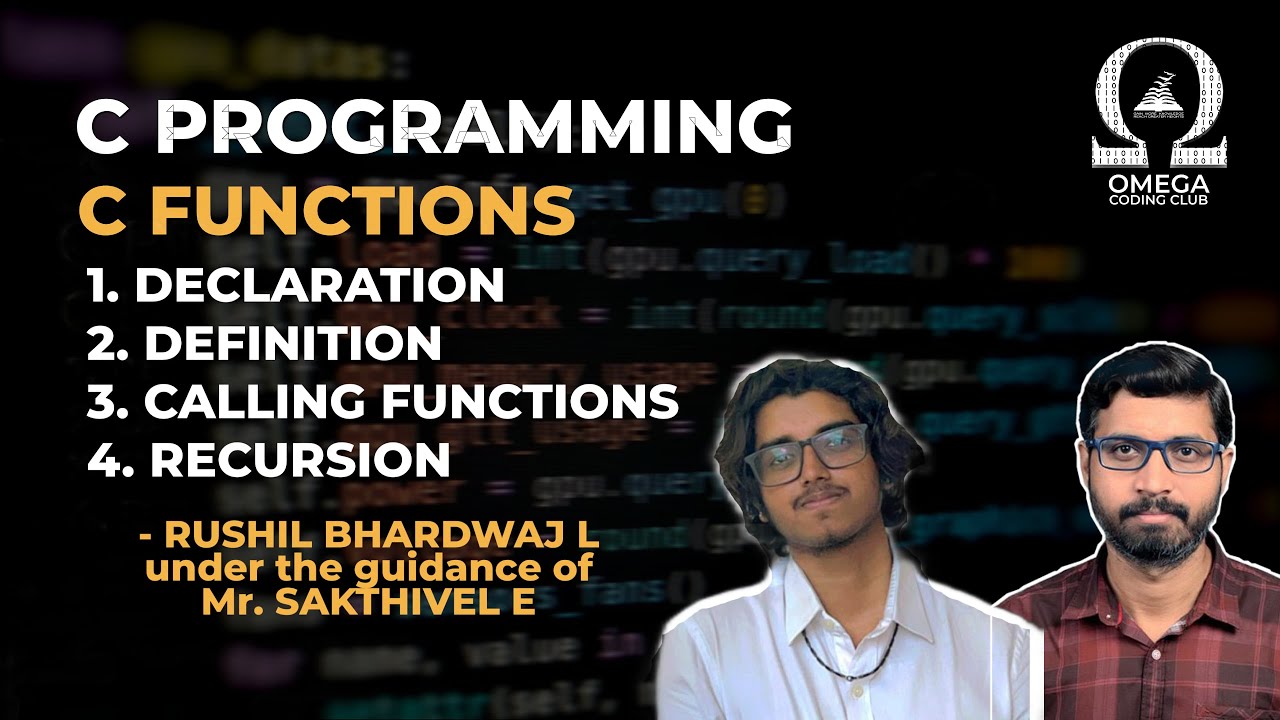 C Programming Basics - Functions - YouTube