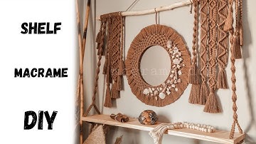 DIY Macrame Shelf Tutorial | Boho Wall Hanging Storage for Beginners 🧵🪴