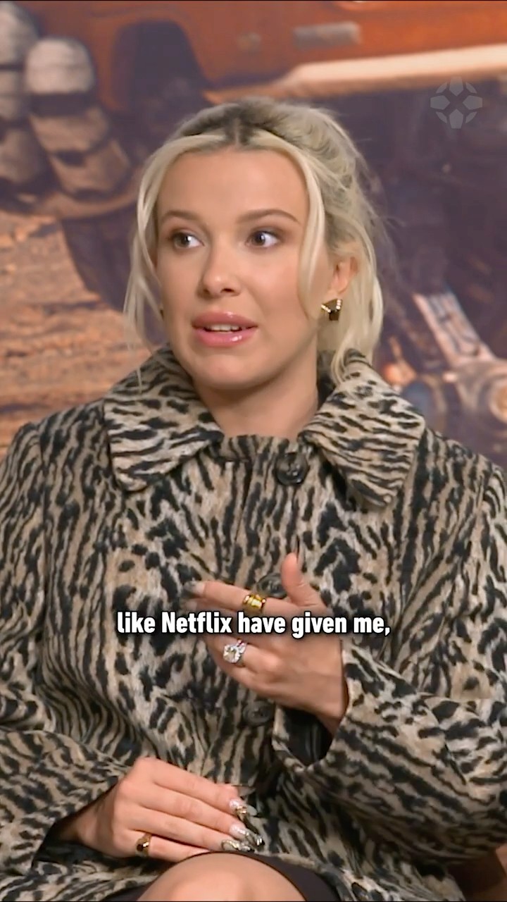 Millie Bobby Brown's heart will always be at Netflix #theelectricstate #movie #milliebobbybrown