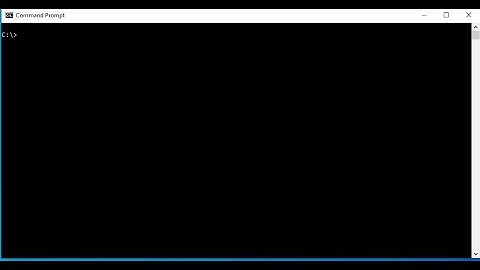 How to create files using command prompt