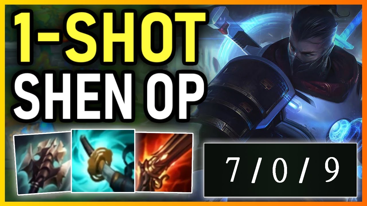 ONESHOT SHEN CARRY SHEN - Season 9 Shen Top (vs Poppy) Gameplay | Unranked Challenger 8 - YouTube