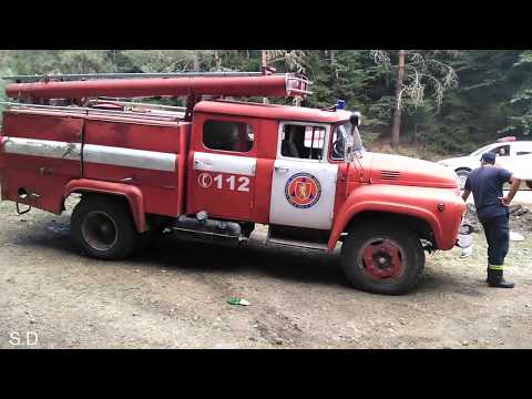 ხანძარი აბასთუმანში. სახანძრო მანქანის რეზერვუარის წლით ავსება