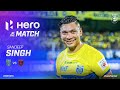 Hero of the match  sandeep singh  kerala blasters fc 10 odisha fc  mw 12 hero isl 202223