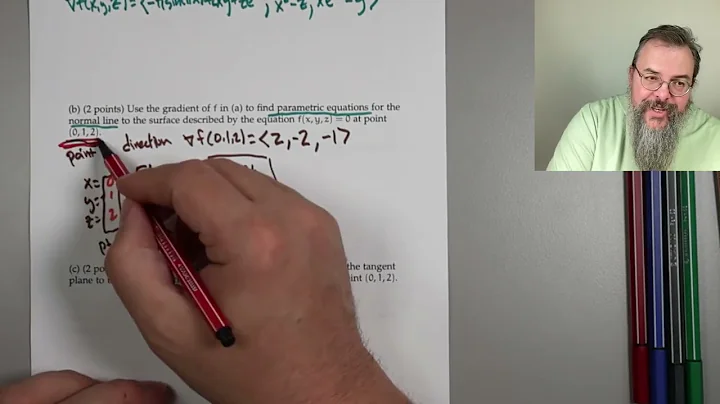 Calc 3, Exam 2 walkthrough (Spring 2024)