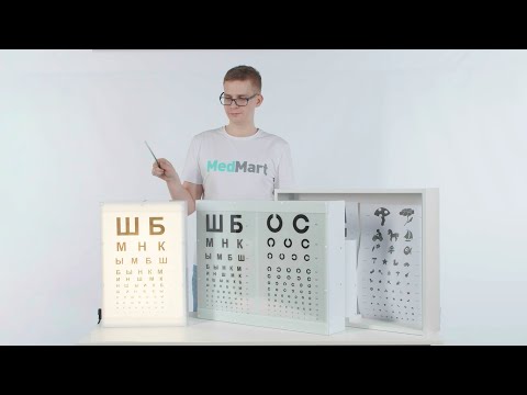Обзор осветителей таблиц ОТИЗ-40-01 для исследования остроты зрения.