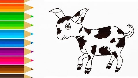 Easy draw a Cute Goat for Kids & toddlers |     Drawing Cute Animal || Drawings for kids